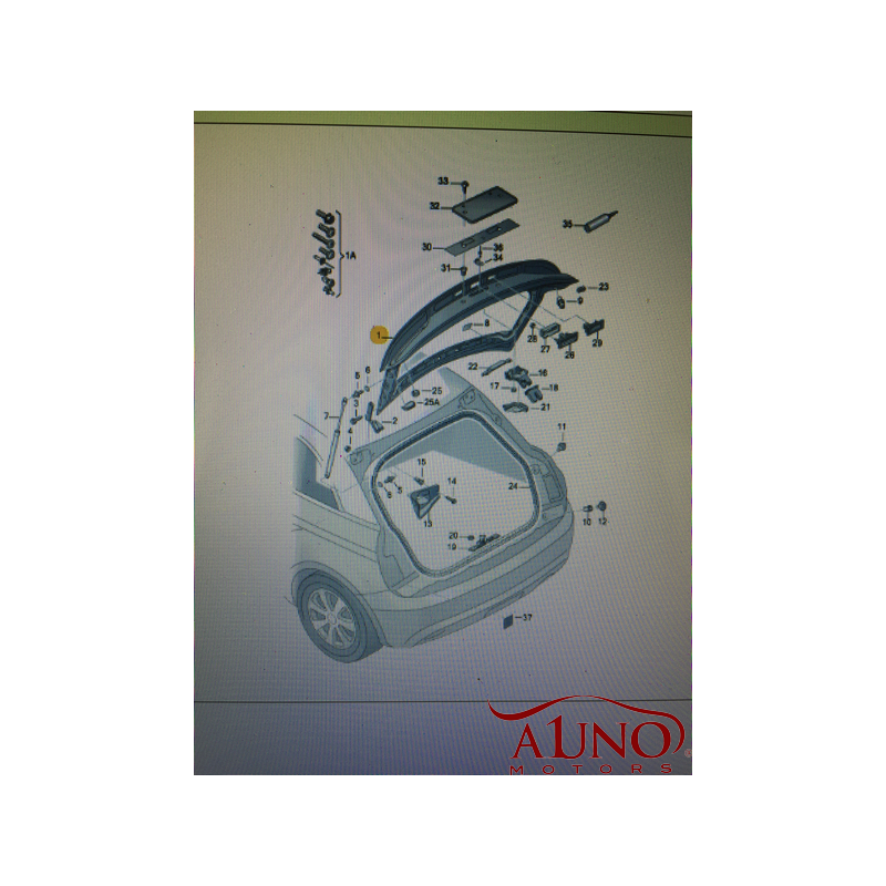 puerta,tapa trasera Audi A1