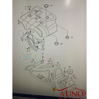 cubierta de motor Audi A6 2